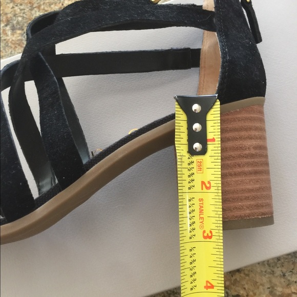 Franco Sarto Size 10M heels. Black Strappy. - Picture 7 of 7